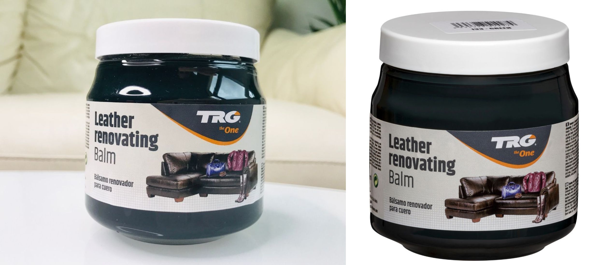 Zelený Krém na kožené sedačky 133 Green Leather Renovating Balm TRG